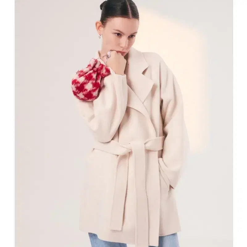 [BUNJANG] Blanchot Rune Cashmere Coat Ivory Size 1 / 블랑쇼 룬 캐시미어 코트 아이보리 1사이즈