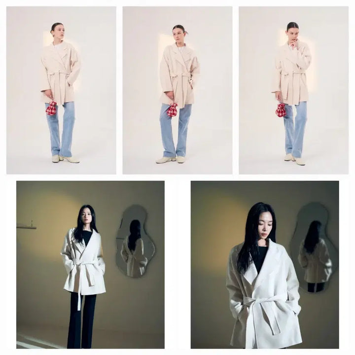 [BUNJANG] Blanchot Rune Cashmere Coat Ivory Size 1 / 블랑쇼 룬 캐시미어 코트 아이보리 1사이즈