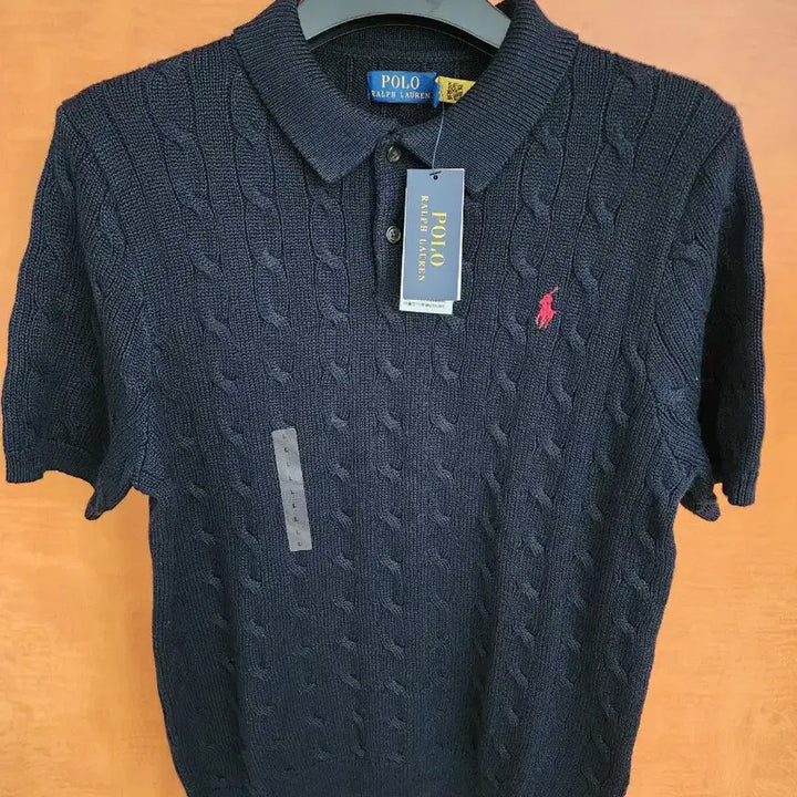 [BUNJANG] Polo Ralph Lauren Cable Knit Short Sleeve Navy Sweater / 폴로 랄프로렌 케이블 니트 반팔 네이비 팝니다.