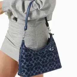[BUNJANG] Coach Juliet Shoulder Bag in Signature Denim CAM24 / 코치 줄리엣 숄더백 인 시그니처 대님 CAM24 새상품