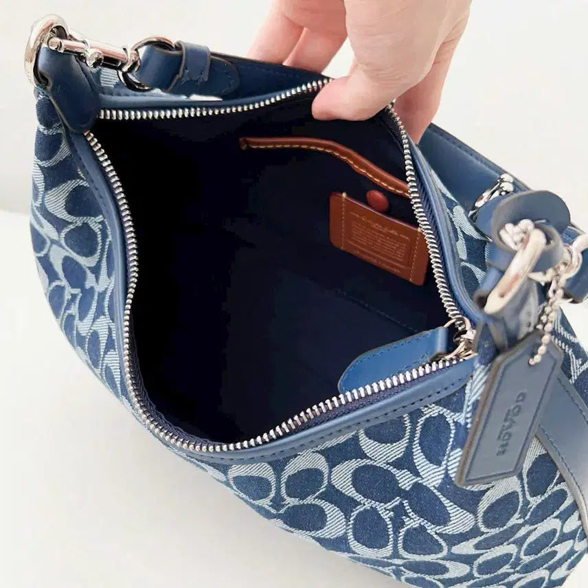 [BUNJANG] Coach Juliet Shoulder Bag in Signature Denim CAM24 / 코치 줄리엣 숄더백 인 시그니처 대님 CAM24 새상품