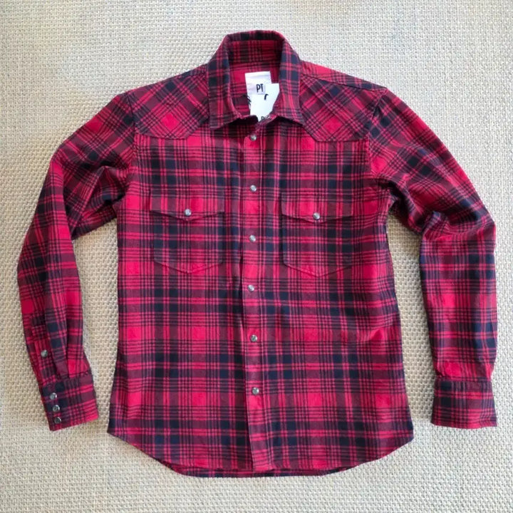 [BUNJANG] PT Torino Buffalo Check Western Workwear Shirt / PT Torino 최상급 버팔로 체크 웨스턴 워크웨어 셔츠