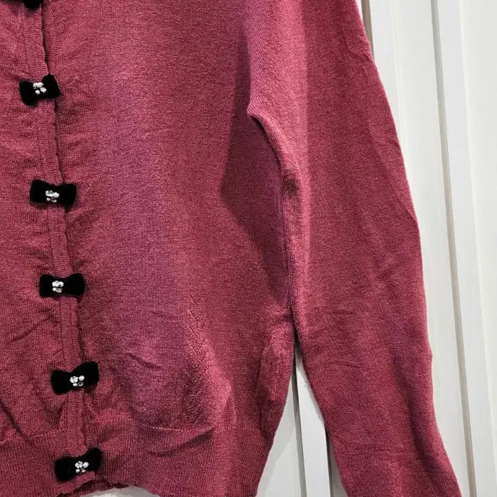 [BUNJANG] LODISPOTTO Ribbon Point Knit Cardigan / 리본 포인트 니트 가디건