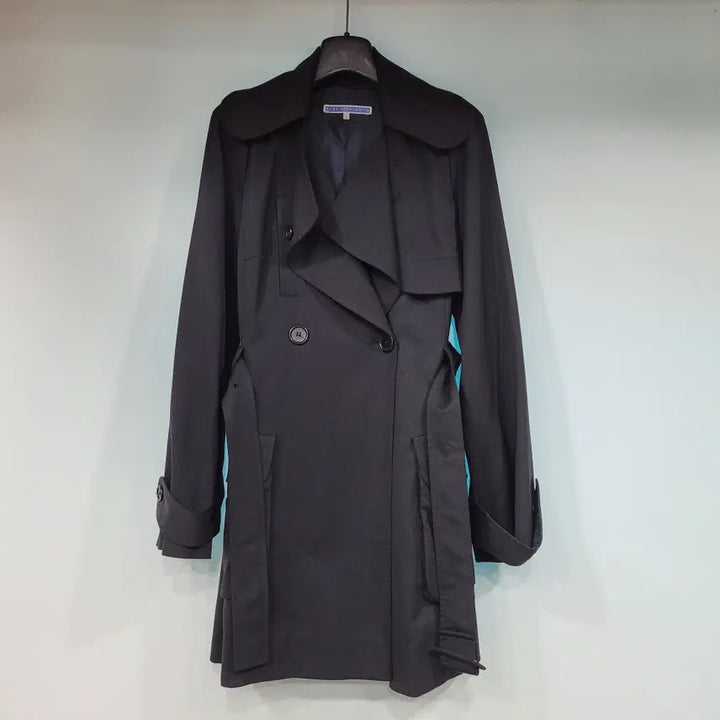 [BUNJANG] Elly Kishimoto Black Trench Coat / 엘리 키시모토 블랙 트렌치코트