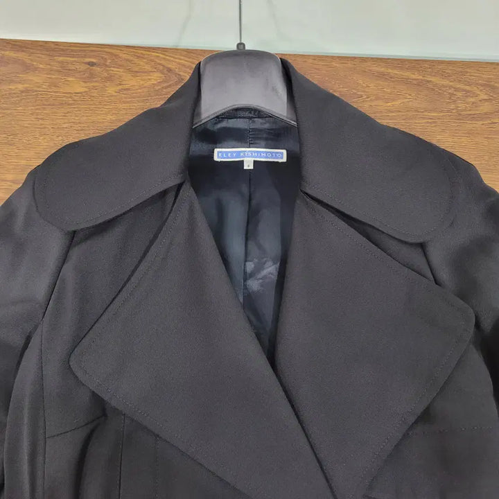 [BUNJANG] Elly Kishimoto Black Trench Coat / 엘리 키시모토 블랙 트렌치코트