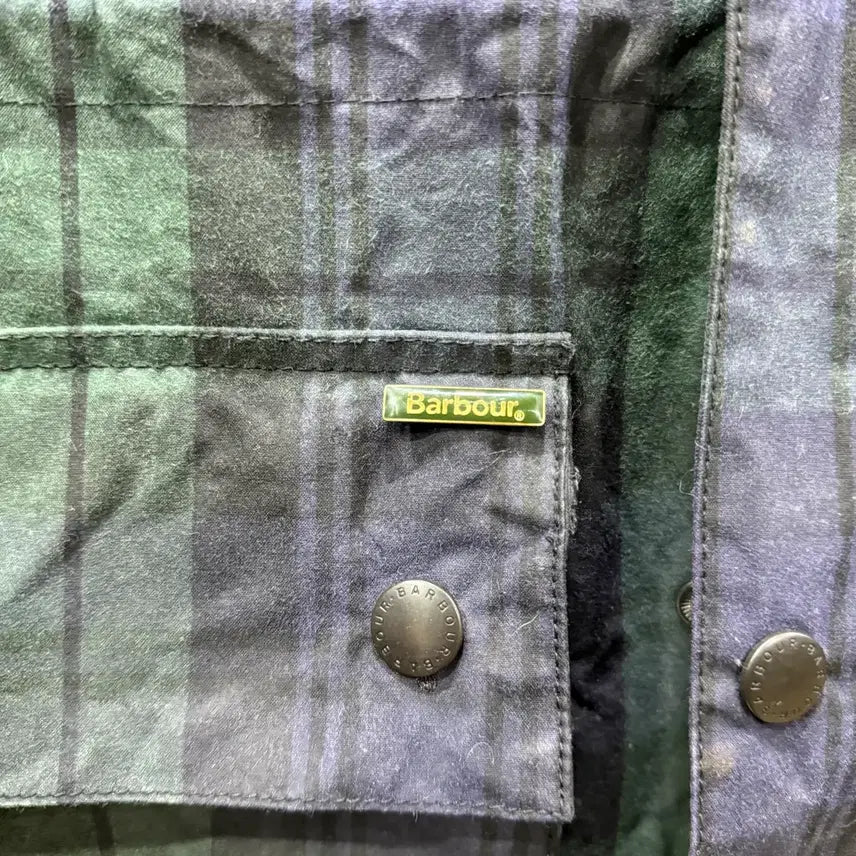 [BUNJANG] Barbour Check Wax Jacket / 38 바버 Barbour 체크 왁스 자켓