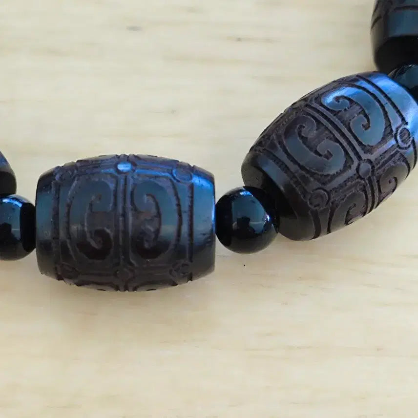 [BUNJANG] Ebony Bead Bracelet / 나무중 다이아 흑단나무 염주 팔찌