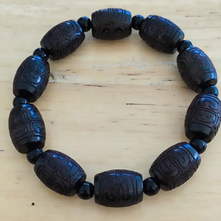 [BUNJANG] Ebony Bead Bracelet / 나무중 다이아 흑단나무 염주 팔찌