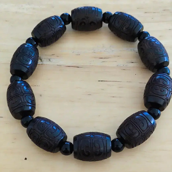 [BUNJANG] Ebony Bead Bracelet / 나무중 다이아 흑단나무 염주 팔찌