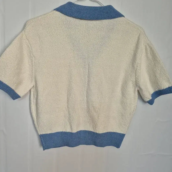 [BUNJANG] A Seconds Collar Neck Short Sleeve Knit Cardigan / 에이세컨즈 카라넥 반팔 니트 가디건