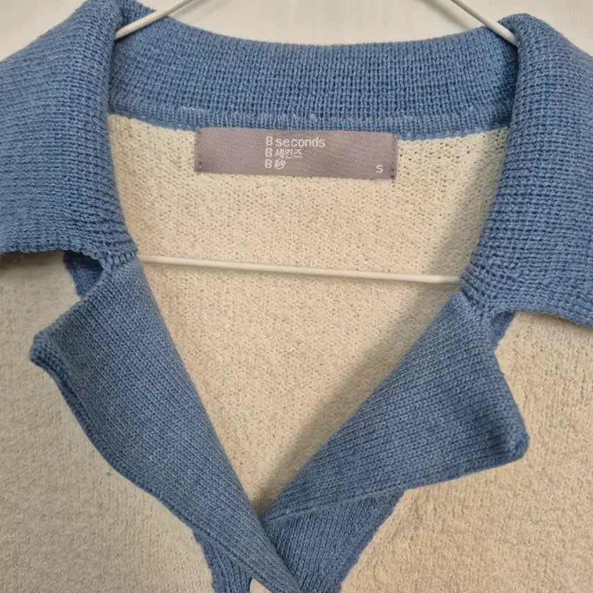 [BUNJANG] A Seconds Collar Neck Short Sleeve Knit Cardigan / 에이세컨즈 카라넥 반팔 니트 가디건