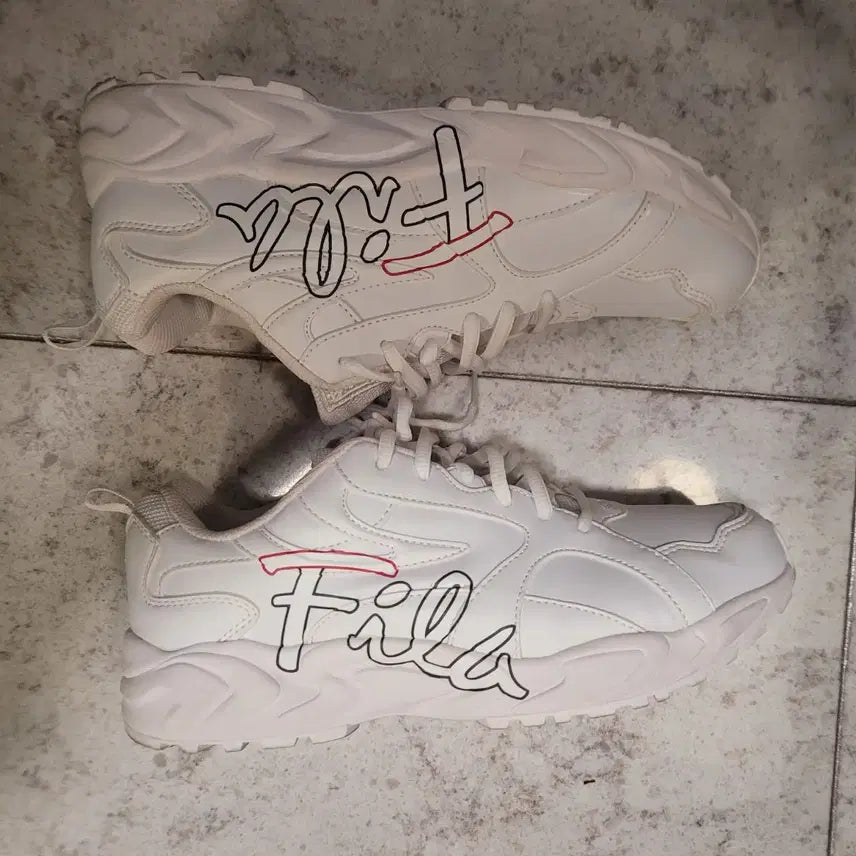 [BUNJANG] Fila White Sneakers 260mm / 휠라 흰색 운동화260