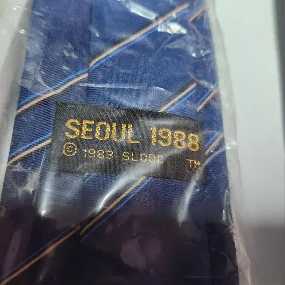 [BUNJANG] 88 Seoul Olympic Hodori Tie, Tie Pin, Cufflink Set / 88 서울올림픽 호돌이넥타이.넥타이핀.커프스버튼 7종
