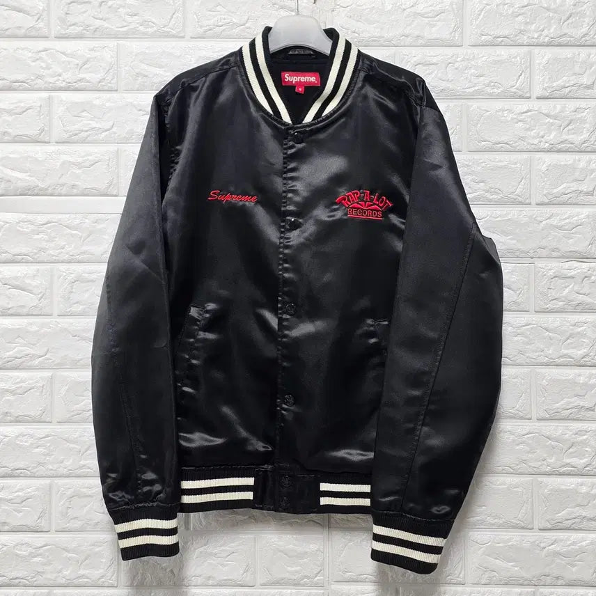 [BUNJANG] Supreme Rap-A-Lot Records Satin Club Varsity Jacket / M 슈프림 x Rap-A-Lot 레코즈 새틴 클럽 바시티자켓 C434