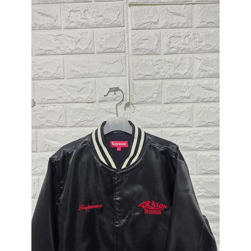 [BUNJANG] Supreme Rap-A-Lot Records Satin Club Varsity Jacket / M 슈프림 x Rap-A-Lot 레코즈 새틴 클럽 바시티자켓 C434
