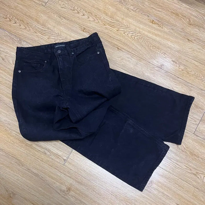 [BUNJANG] Musinsa Standard Loose Straight Denim Pants Black 30 / 무탠다드 루즈 스트레이트 데님 팬츠 블랙 30