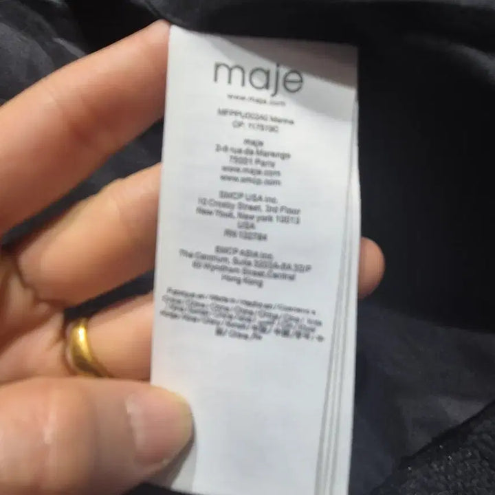 [BUNJANG] Maje Black Tweed Jacket / 마쥬 블랙 트위드 자켓