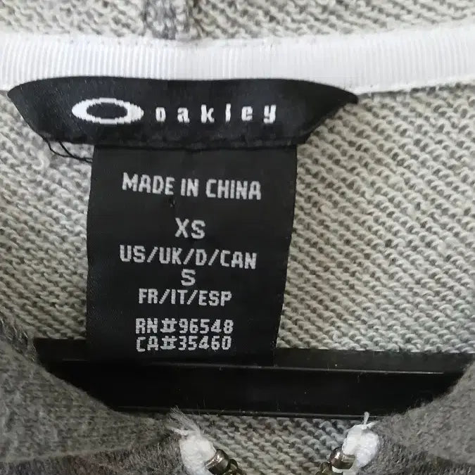 [BUNJANG] Oakley Gray Hooded Zip-up Jacket / 오클리 그레이 후드집업 XS/S사이즈