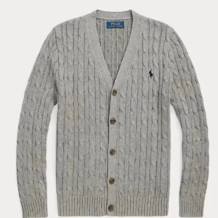 [BUNJANG] Polo Boys Cable Knit Cardigan XL / 폴로 보이즈 케이블 가디건 XL
