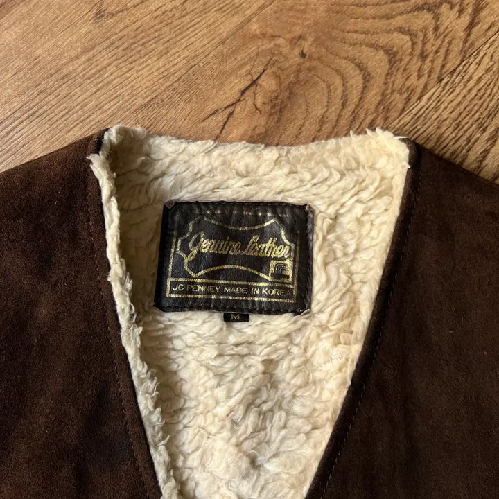 [BUNJANG] J.C Penny Suede Sherpa Lined Vest / [M]90&