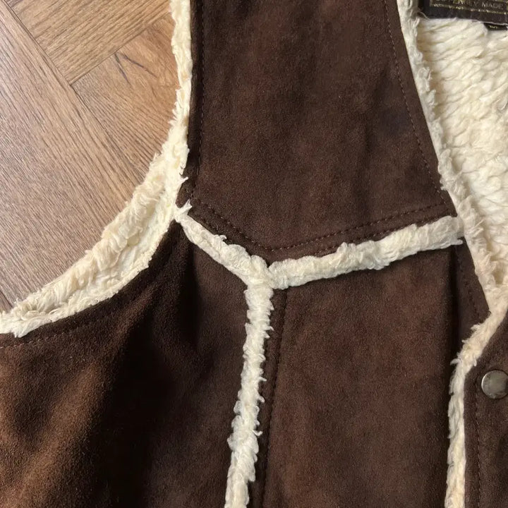 [BUNJANG] J.C Penny Suede Sherpa Lined Vest / [M]90&