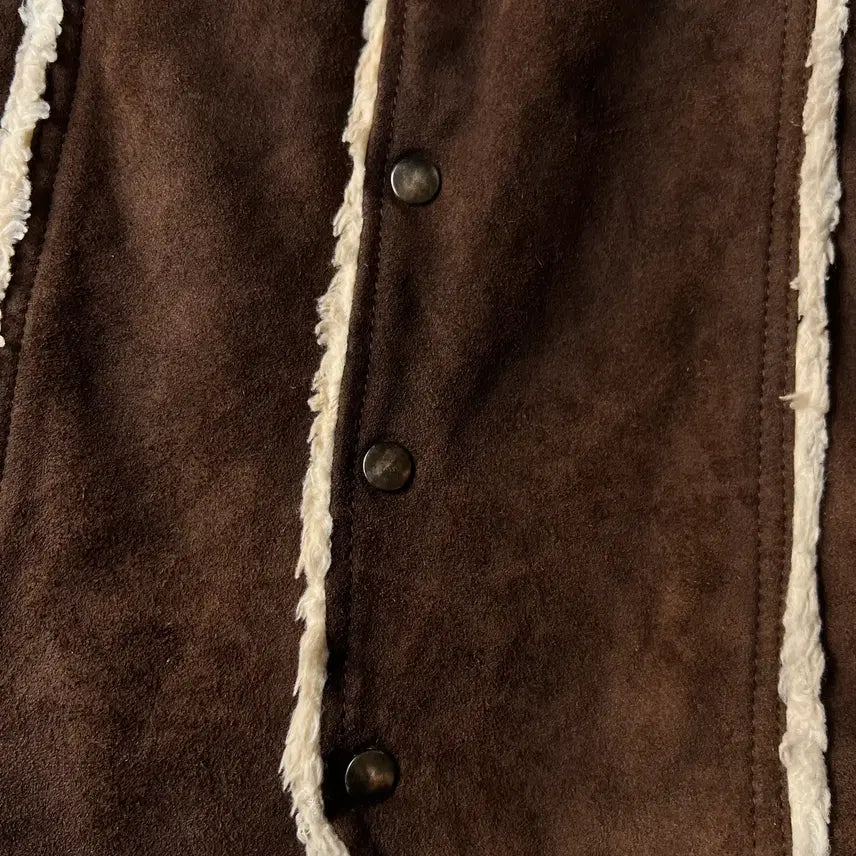 [BUNJANG] J.C Penny Suede Sherpa Lined Vest / [M]90&