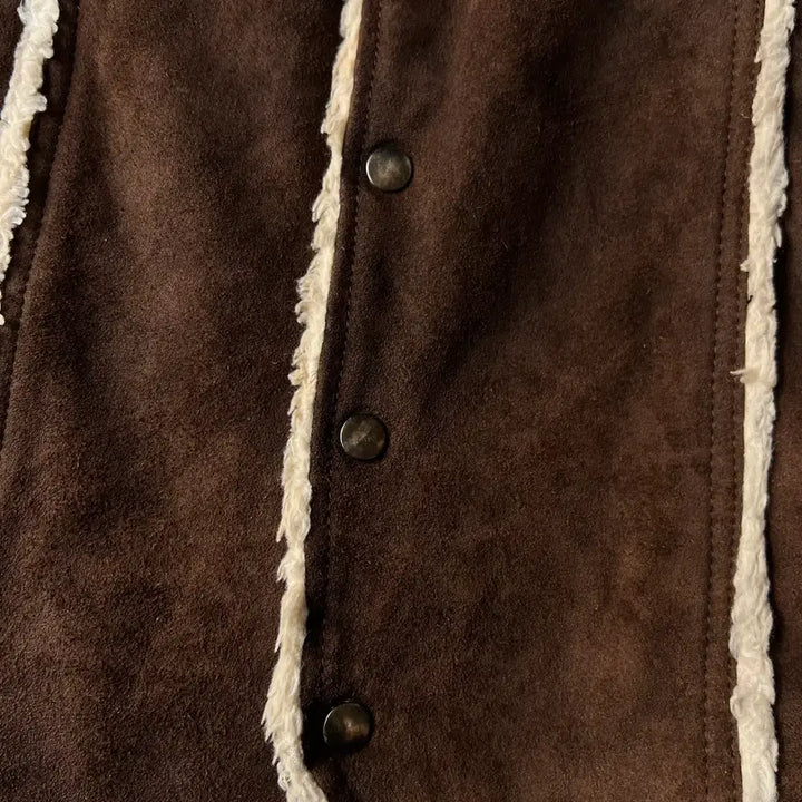 [BUNJANG] J.C Penny Suede Sherpa Lined Vest / [M]90&