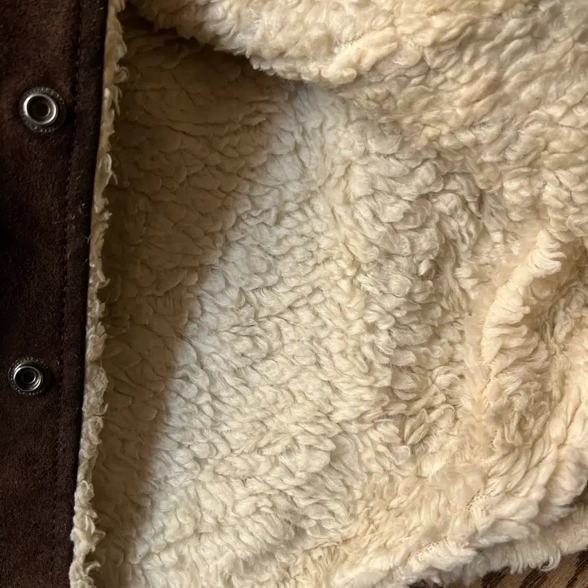 [BUNJANG] J.C Penny Suede Sherpa Lined Vest / [M]90&