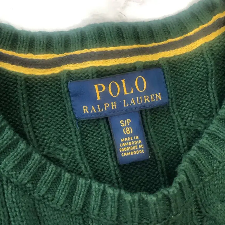 [BUNJANG] Polo Green Knit Sweater / 폴로 초록색 니트