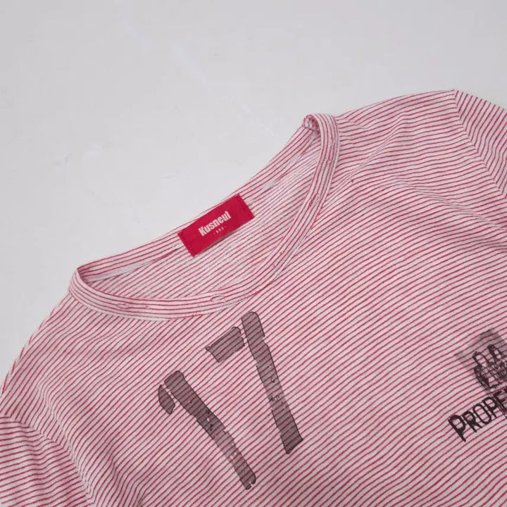 [BUNJANG] Kusnerf Striped Long Sleeve / 쿠스너프 프린팅 스트라이프 롱슬리브