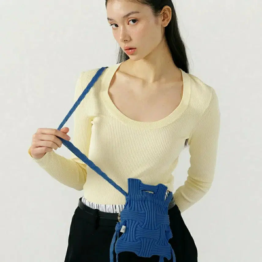 [BUNJANG] Pleats Mama Mini Cross Bow Bag / (새상품) 플리츠마마 미니크로스 보우백