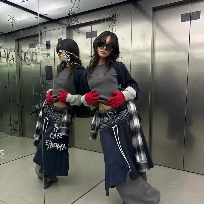 [BUNJANG] LCDC Check Cuff Scarf / LCDC 진증용 CHECK CUFF 스카프