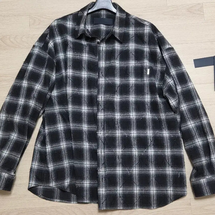 [BUNJANG] Juun.J Argyle Check Shirt Black 52 / 준지 아가일 체크 셔츠 블랙 52