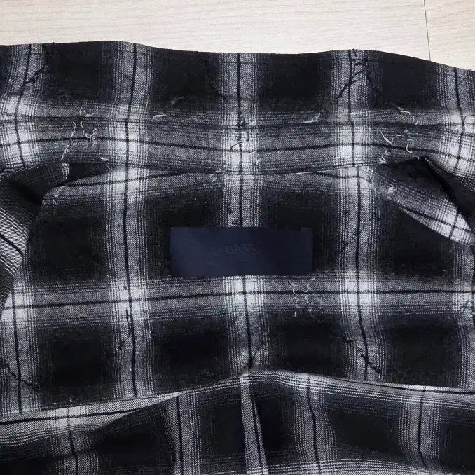 [BUNJANG] Juun.J Argyle Check Shirt Black 52 / 준지 아가일 체크 셔츠 블랙 52