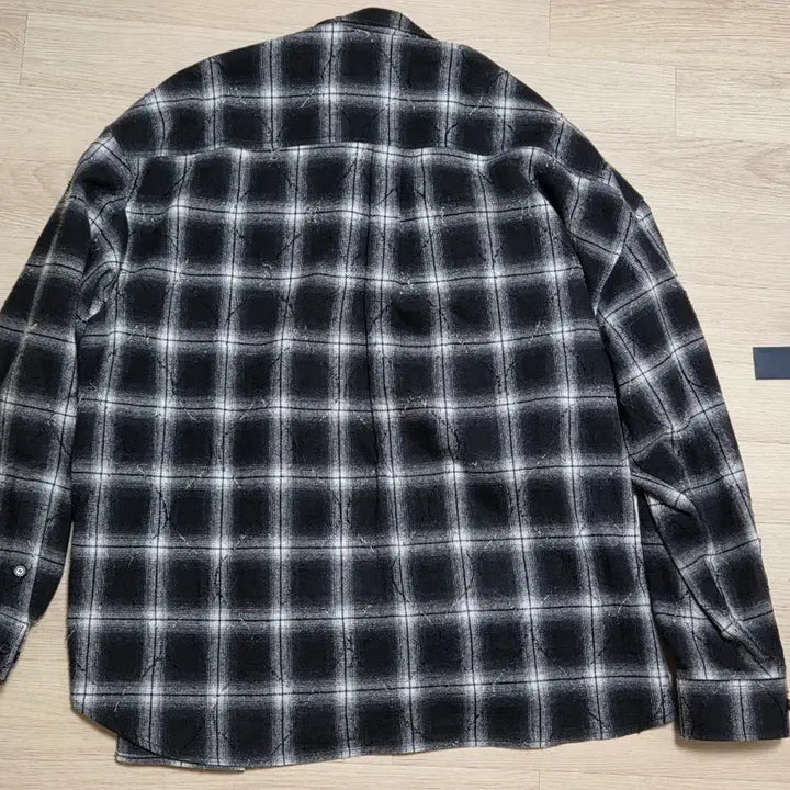 [BUNJANG] Juun.J Argyle Check Shirt Black 52 / 준지 아가일 체크 셔츠 블랙 52