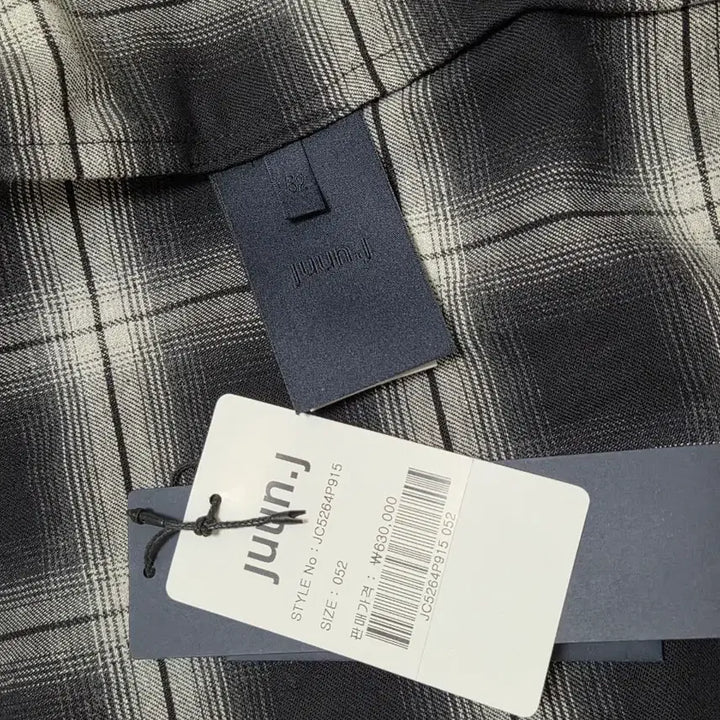 [BUNJANG] Juun.J Argyle Check Shirt Black 52 / 준지 아가일 체크 셔츠 블랙 52