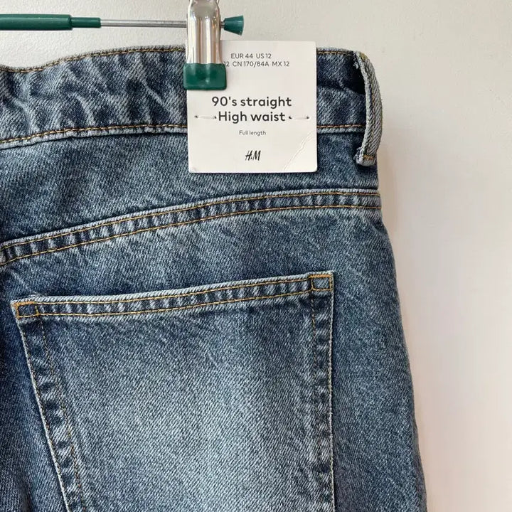 [BUNJANG] H&amp;M Denim Straight High-waist Jeans / H&amp;M 데님 스트레이트 하이웨스트 청바지 44