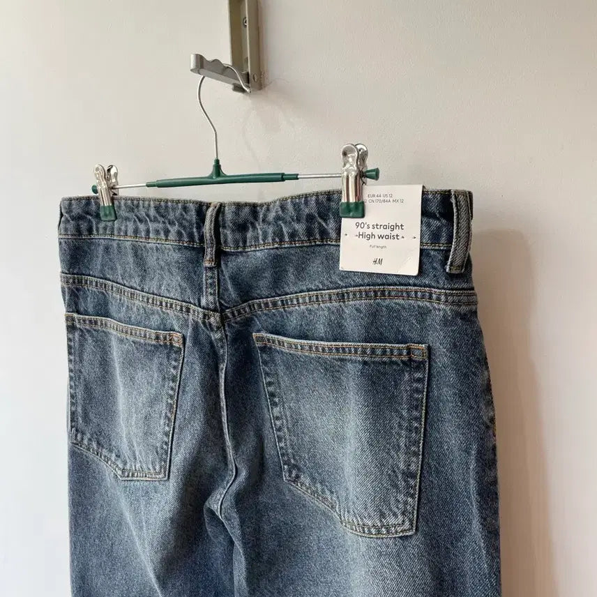 [BUNJANG] H&amp;M Denim Straight High-waist Jeans / H&amp;M 데님 스트레이트 하이웨스트 청바지 44