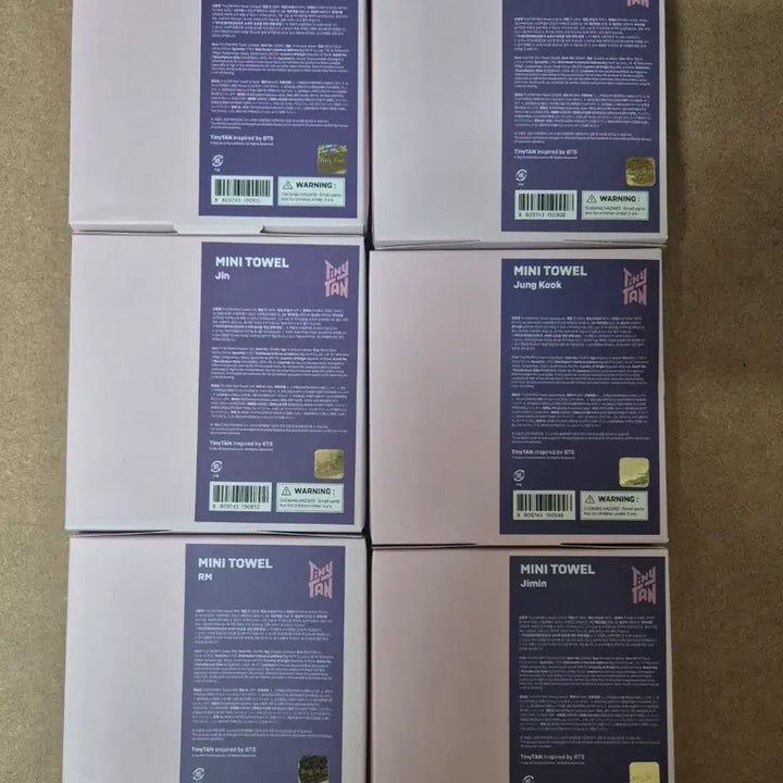 [BUNJANG] BTS TinyTAN Mini Tower Bundle Set / BTS TinyTAN 미니타워 6개 일괄