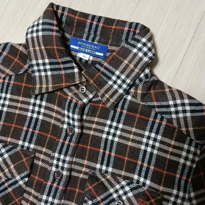 [BUNJANG] Burberry Brown Check Shirt / 정품 버버리 브라운 체크 남방