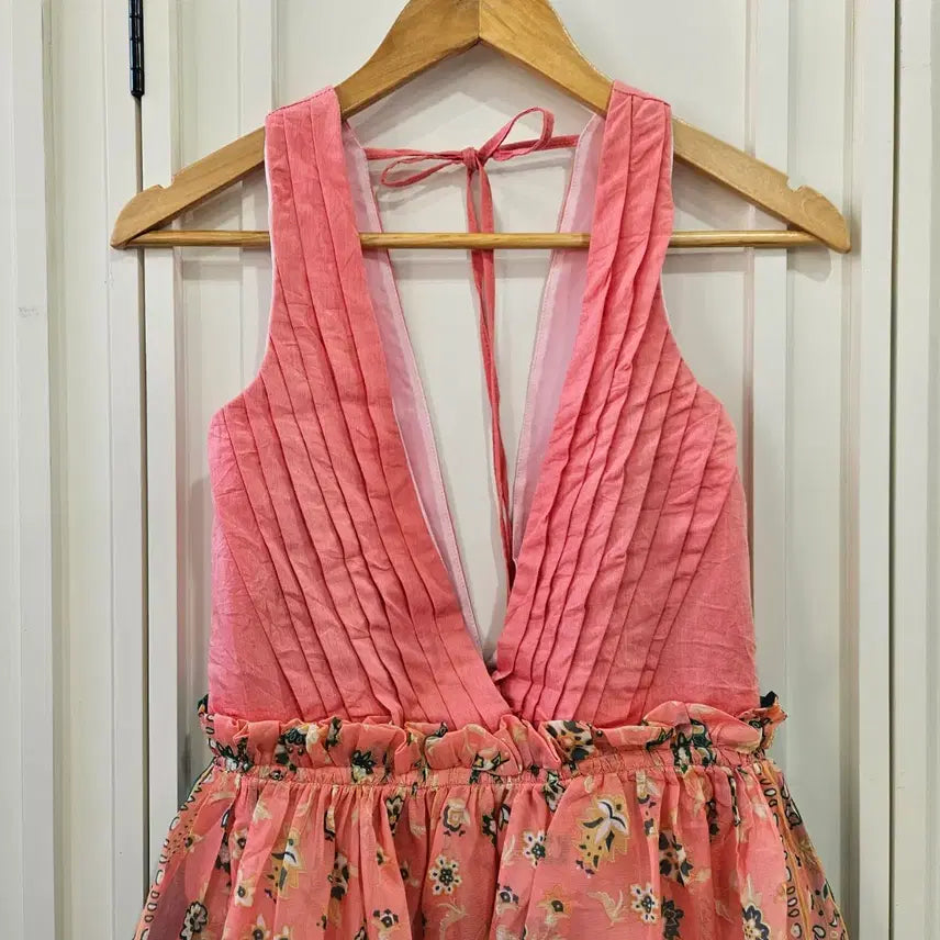 [BUNJANG] Vintage Floral Mini Dress / 플라워 패턴 미니 원피스
