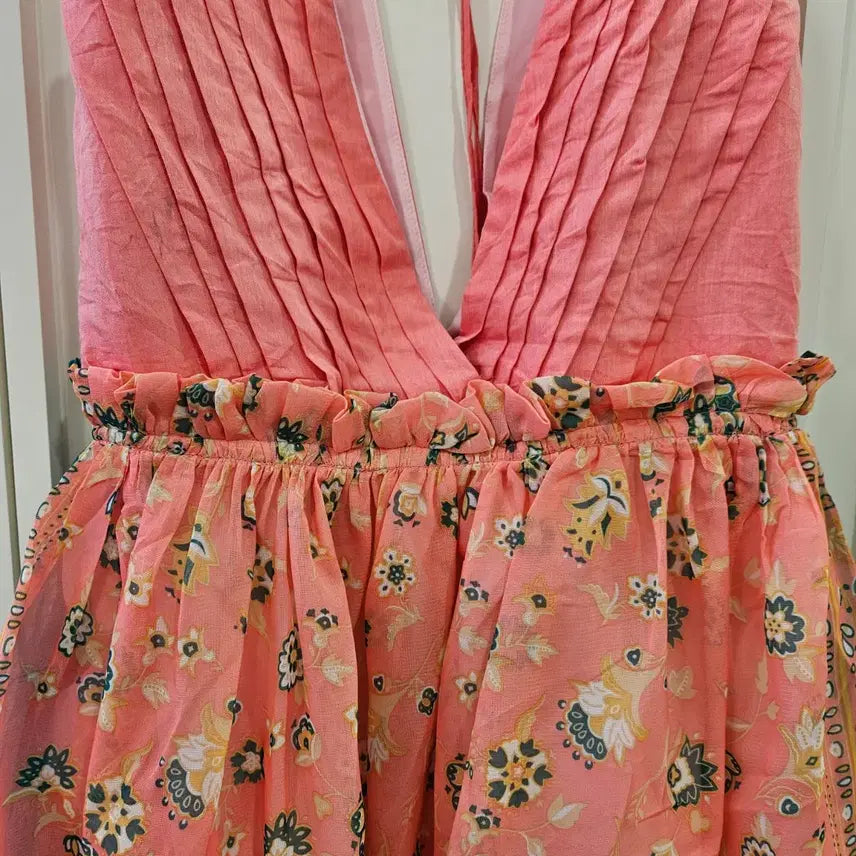 [BUNJANG] Vintage Floral Mini Dress / 플라워 패턴 미니 원피스