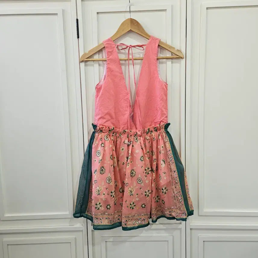 [BUNJANG] Vintage Floral Mini Dress / 플라워 패턴 미니 원피스