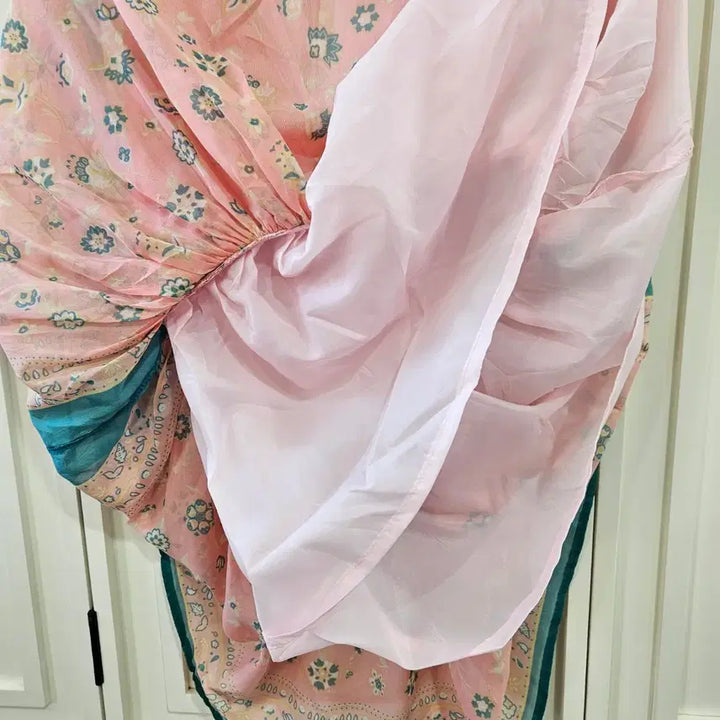 [BUNJANG] Vintage Floral Mini Dress / 플라워 패턴 미니 원피스