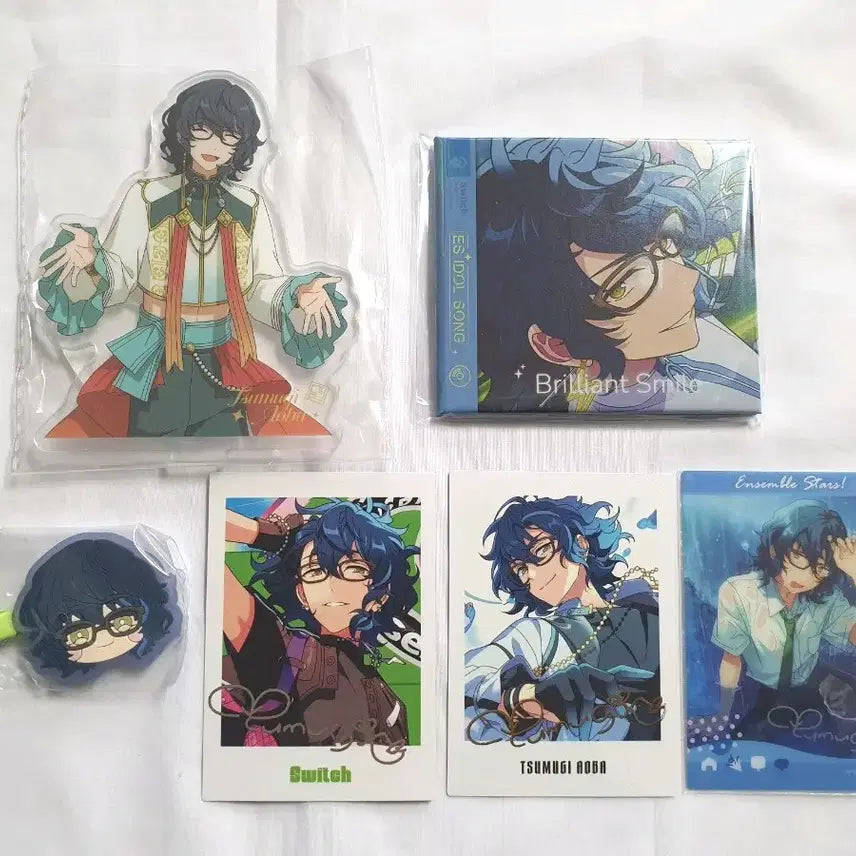 [BUNJANG] Ensemble Stars Tsumugi Bundle Set CD Magnet Acrylic Hairpin / 앙스타 츠무기 일괄 중스타 CD 자석 반신 아크릴 헤어핀 앙상블스타즈