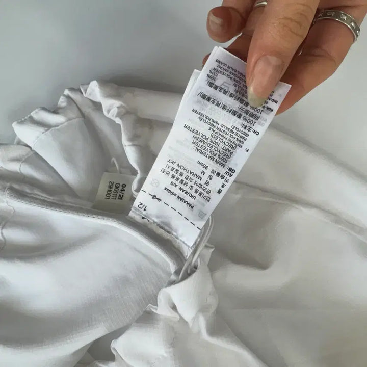 [SOLD OUT] Adidas 아디다스 삼각로고 화이트 바람막이
