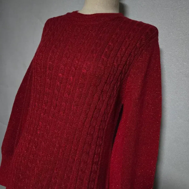 [BUNJANG] The Handmade Deep Red Long Knit Dress / 더핸드메이드 딥레드 롱원피스