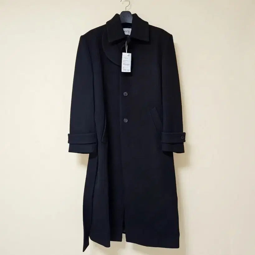 [BUNJANG] Noise Wool 90% High Quality Balmacaan Coat / [새상품] 노이스 울 90% 하이퀄리티 오버핏 발마칸 코트(정가59만)