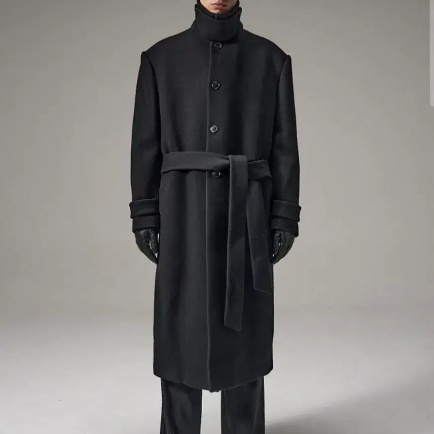 [BUNJANG] Noise Wool 90% High Quality Balmacaan Coat / [새상품] 노이스 울 90% 하이퀄리티 오버핏 발마칸 코트(정가59만)
