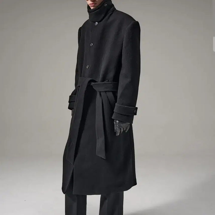 [BUNJANG] Noise Wool 90% High Quality Balmacaan Coat / [새상품] 노이스 울 90% 하이퀄리티 오버핏 발마칸 코트(정가59만)